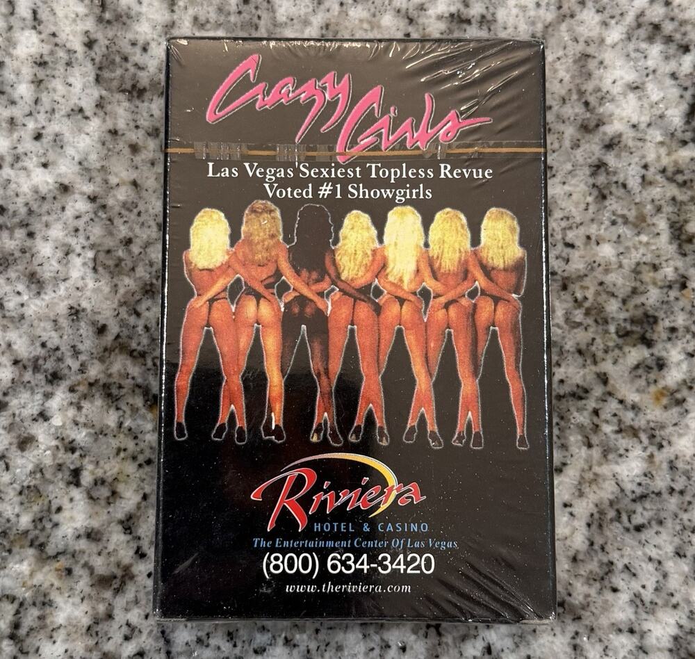 NEW-Crazy Girls-LAS VEGAS Riviera Casino Playing Card Deck-Sexiest Topless Revue